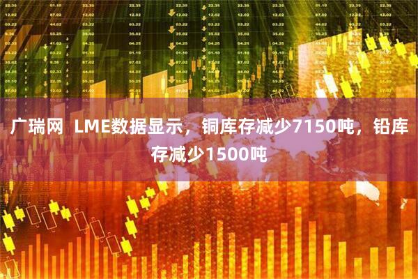 广瑞网  LME数据显示，铜库存减少7150吨，铅库存减少1500吨